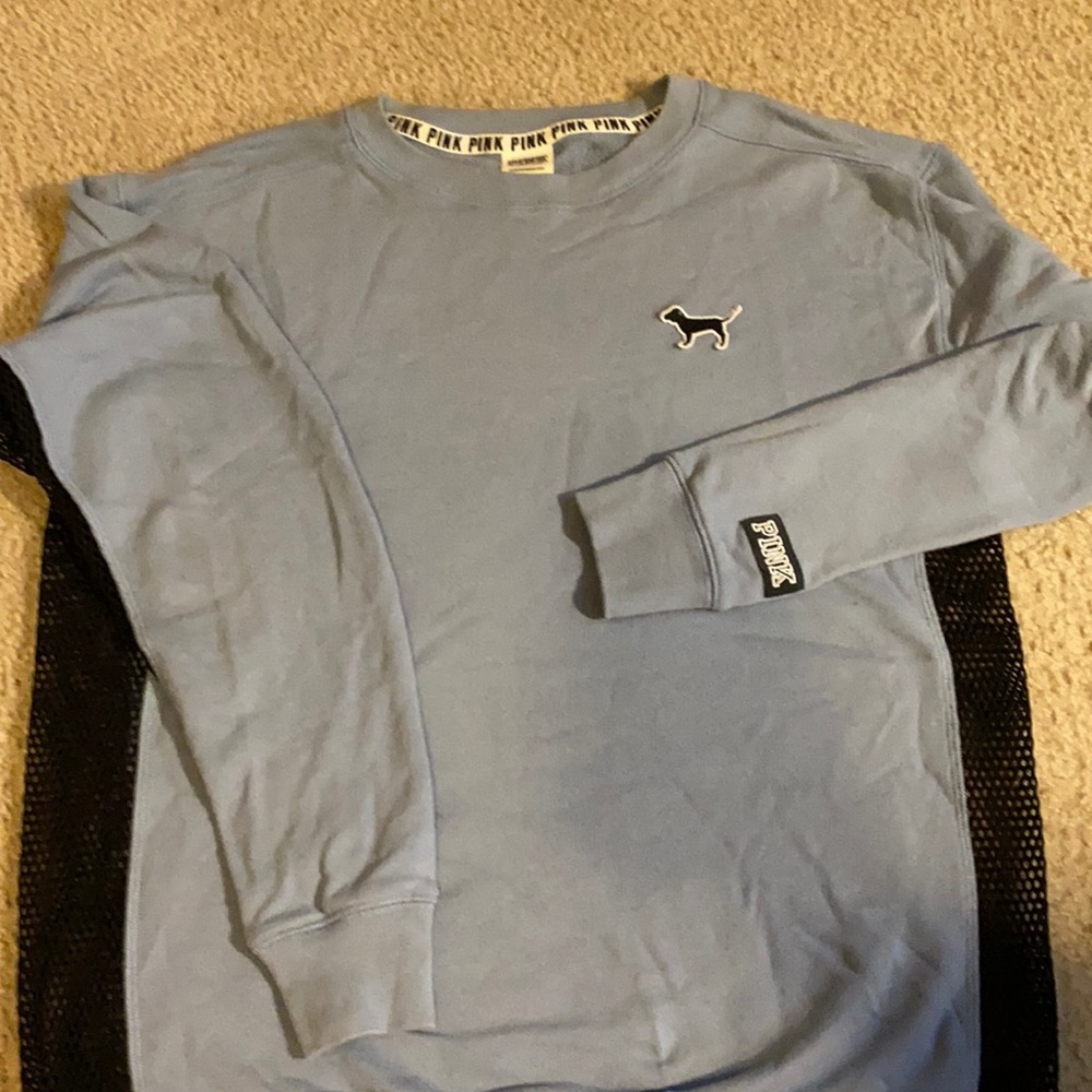 PINK oversized gray/blue sweatshirt